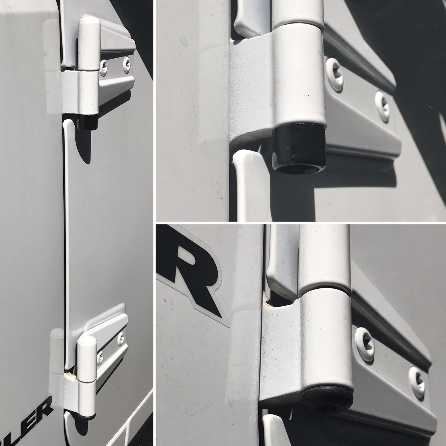 McGard 76057 High Security Door Hinge Locks for 0718 Jeep Wrangler JK